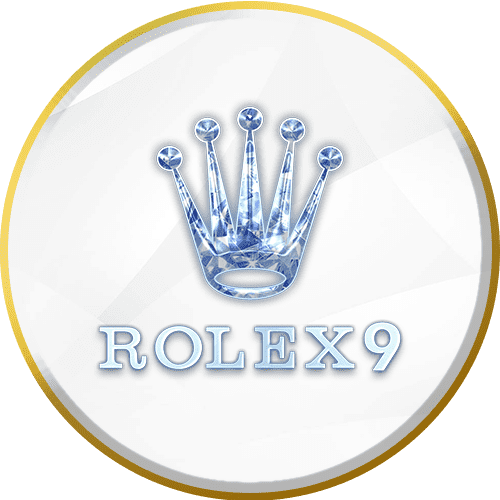 Rolex9 Australia casino logo with diamond crown